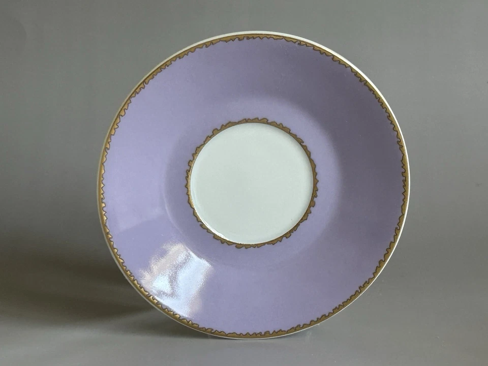 Taza y platillo Christian Lacroix Follement Demitasse lila púrpura hecho en Francia Foto 3 de 4