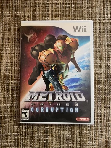 Metroid Prime 3 Corruption - Nintendo Wii Great Condition Pristine Disc