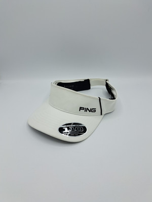 Ping Golf Visier Flexfit Tech 110 Yupoong weiß Sommer Sonnenhut Kappe verstellbar