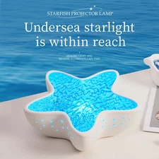 Seahorse Galaxy Projector Lamp USB Rechargeable Starry Night Lamp Gradient Multi