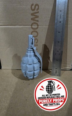 F-1 Russische Replik Handgranate 3D gedruckt Requisite UNBEMALT SPIELZEUG