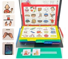 Large Visual Communication Book, 172 ASD Cartoon Picture Cards: Autism Language