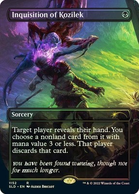 MTG FOIL Inquisition of Kozilek Borderless - Secret Lair Drop