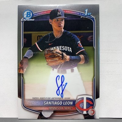 2025 Bowman Chrome Prospects Santiago Leon 1st Bowman Auto #CPA-SL
