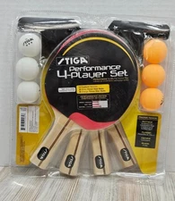 STIGA Performance 4x Table Tennis Racket Paddles 6 balls Read Description T1364