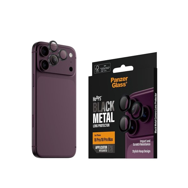 PanzerGlass Hoops Kameraschutz Schwarz Iphone 18 Pro/18 Pro Max-image