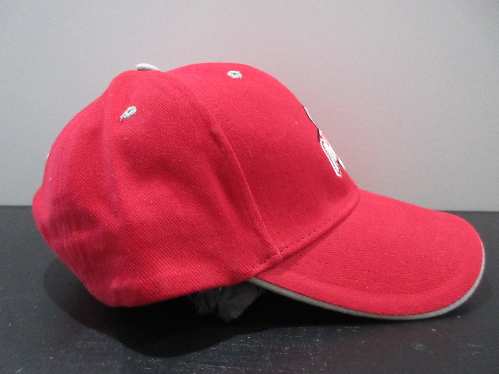 Ohio State Buckeyes Hat Cap Strap Back Red Gray NCAA College Football Logo Mens view 4