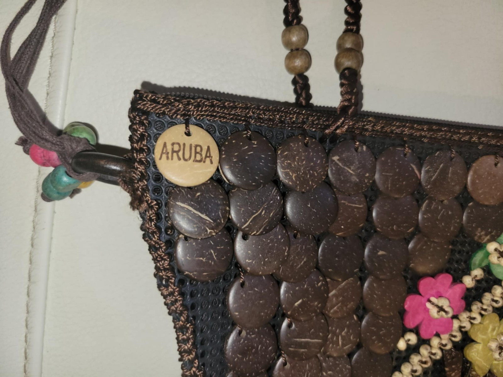 Handcrafted Handwoven Coconut Shell Shoulder Line… - image 6