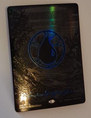 Island Oil Slick Raised Foil NM Phrexia All Will Be One MTG Magic the  Gathering