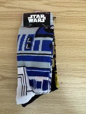 Star Wars Socks Size 10-13 2 Pairs CP30 And R2D2