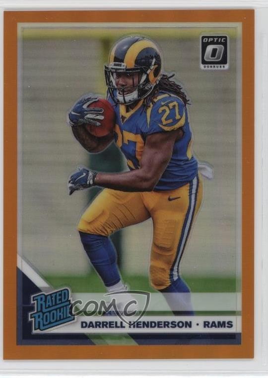 2019 Panini Donruss Optic Rated Rookie Orange Prizm /199 Darrell Henderson 1pp9