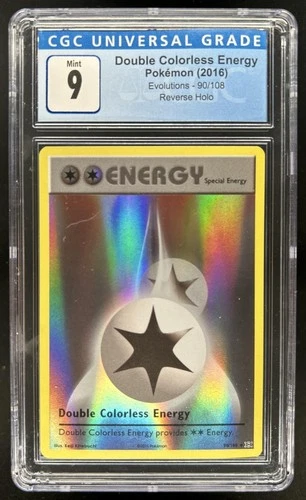 2016 Pokemon XY Evolutions Double Colorless Energy Reverse Holo #90/108 CGC 9