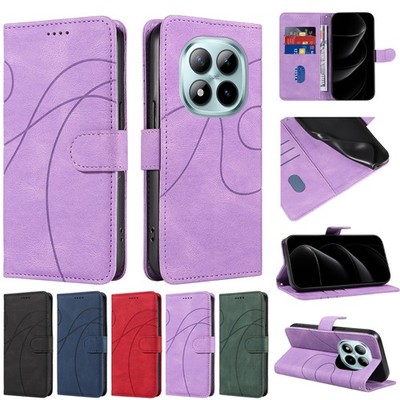 Flip Leather Magnetic Wallet Case For Xiaomi 17 15T Redmi Note 15 14 13 Pro Plus