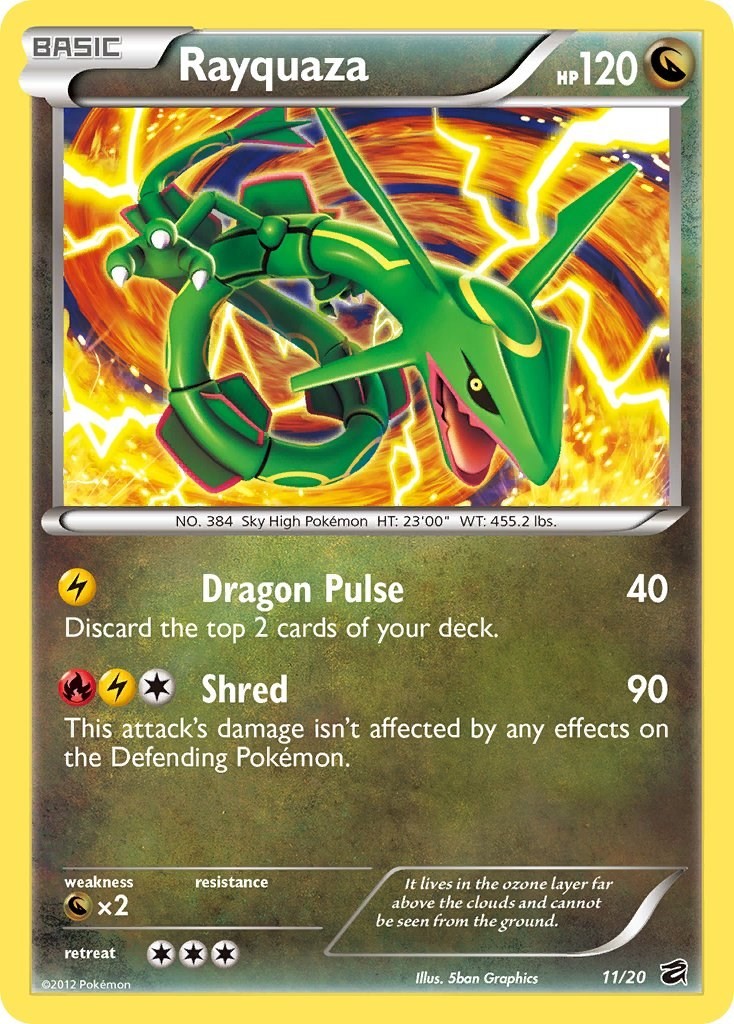 Holofoil - Rayquaza - 11/20 - Dragon Vault