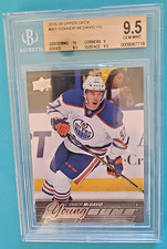 2015-16 Connor McDavid Upper Deck #201 Young Guns Rookie RC BGS 9.5 w/10 GEM MNT