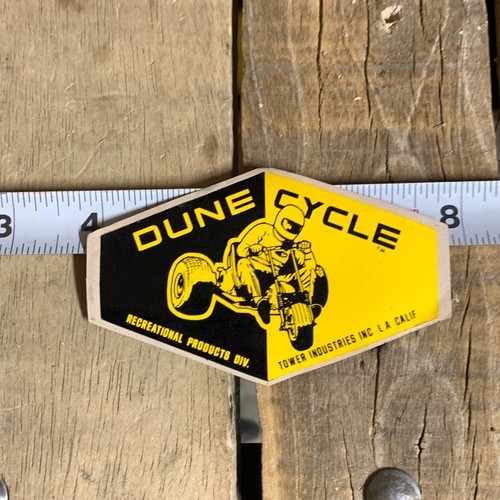 SCARCE OG - Vintage 1970s DUNECYCLE STICKER ATV Santa Fe Springs CA Dune Buggy - Picture 3 of 8