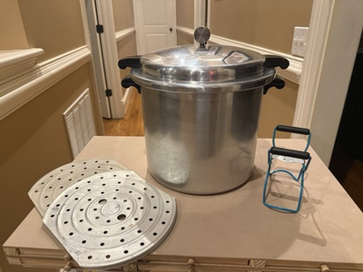 #ad Vintage Mirro Matic 22 Qt Aluminum Speed Pressure Cooker Canner M 0622 $124.99