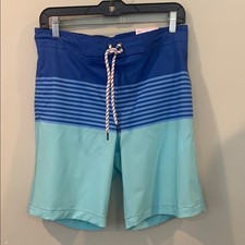 NEW with Tags Sonoma Blue and Aqua Men's Swim Board Shorts Men  s Small