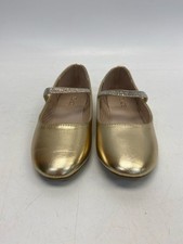 The Place SIZE 2 Gold Rhinestone Metallic Girl's Shoes Boots