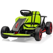 Kids Electric Drift Go Kart, 200W Dual Motor, 8.1MPH, 7AH Battery, 2 Speed Modes