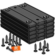 Neodymium Rectangular Magnets 80Lbs, 60 x 13.5 x 5mm Strong Black Bar Magnets...