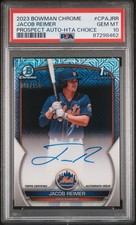 Jacob Reimer 2023 Bowman Chrome 1st HTA Choice Mojo Auto /150 PSA 10 Gem