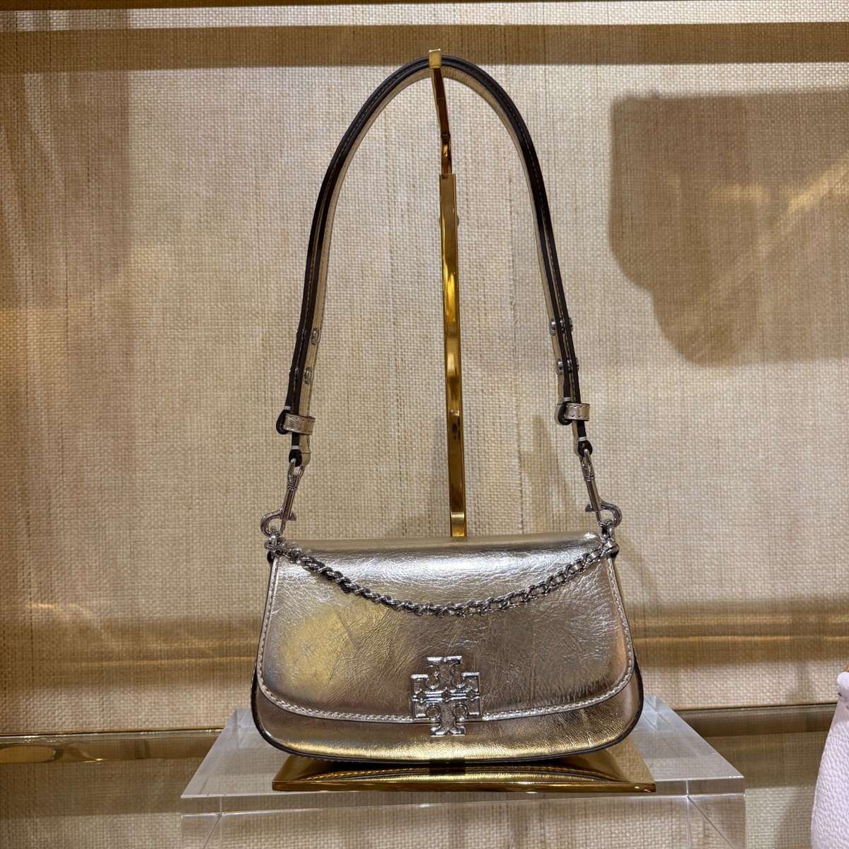 Tory Burch Britten Convertible Crossbody Bag 153285 Spark Gold