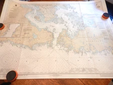 VTG Nautical Map Chart Great Lakes Lake Huron St Mary's   14882   1991   36x48"