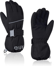 Kids Waterproof Winter Gloves Warm Snow Gloves Boys Girls Ski Gloves Toddler Mit