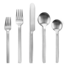Silverware Set 40-Piece Flatware Cutlery Service for 8 Stainless Steel Dishwa...
