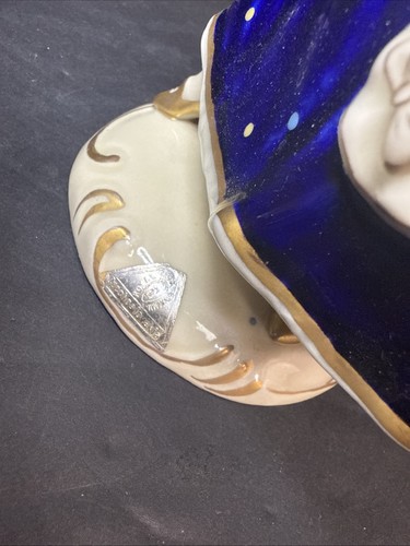 Royal Dux #139 Elegant Lady Woman with Fan Royal Blue Figurine - Picture 5 of 18