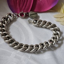 BRACELET EN ARGENT massif et émail noir, époque Art Déco, vers 1920, ancien. EUR 90,00 - FR