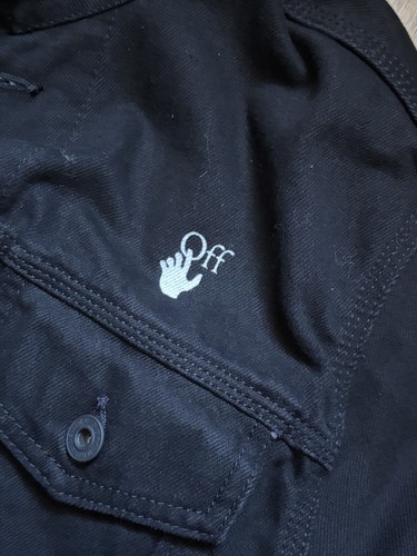 Off-White Jeansjacke Gr.M Mona Lisa Schwarz  Herren - Bild 3 von 5