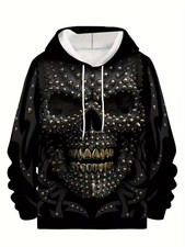 3D Skull Pattern Halloween - 3D All Over Print Hoodie