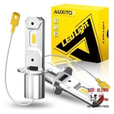 H3 LED Bulb Yellow 3000K, 16,000LM 600 Super Brighter, 10 Years Lifespan,