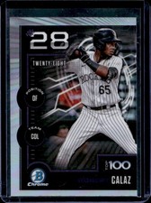 2025 Bowman Robert Calaz Scouts' Top 100 Chrome #BTP-28 Rockies