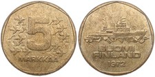 Finland - FINLAND - 5 Markkaa Mark 1972-2001 Different Years
