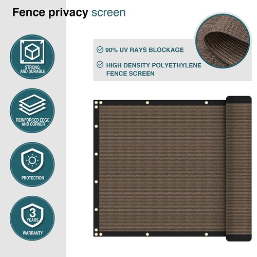 Tnfeeon 3 x 9.8 m Privacy Screen Cover, Reusable UV Protection Privacy