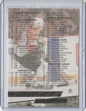 1993-94 Fleer Ultra Checklist #249 Eric Lindros Philadelphia Flyers