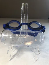 Aqua2ude Kids Swim Goggles BLUE Protective Case PreOwned
