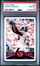 2012 TOPPS #20 ANDRE JOHNSON PSA 10