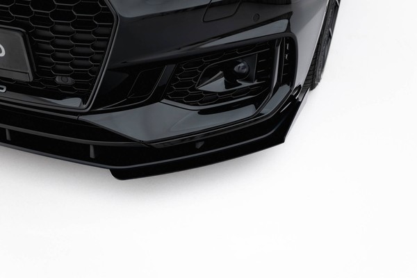 Frontlippe Passend FüR Audi RS5 Coupe / Sportback F5 Schwarz Matt + Hochglanz Fl-image