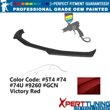 Fits 16-24 Chevy Camaro 1LE Front Bumper Lip ABS #5T4 Victory Red