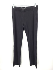 Betabrand Pants Womens Medium Straight Fit Black Knit Pull On Career Stretch