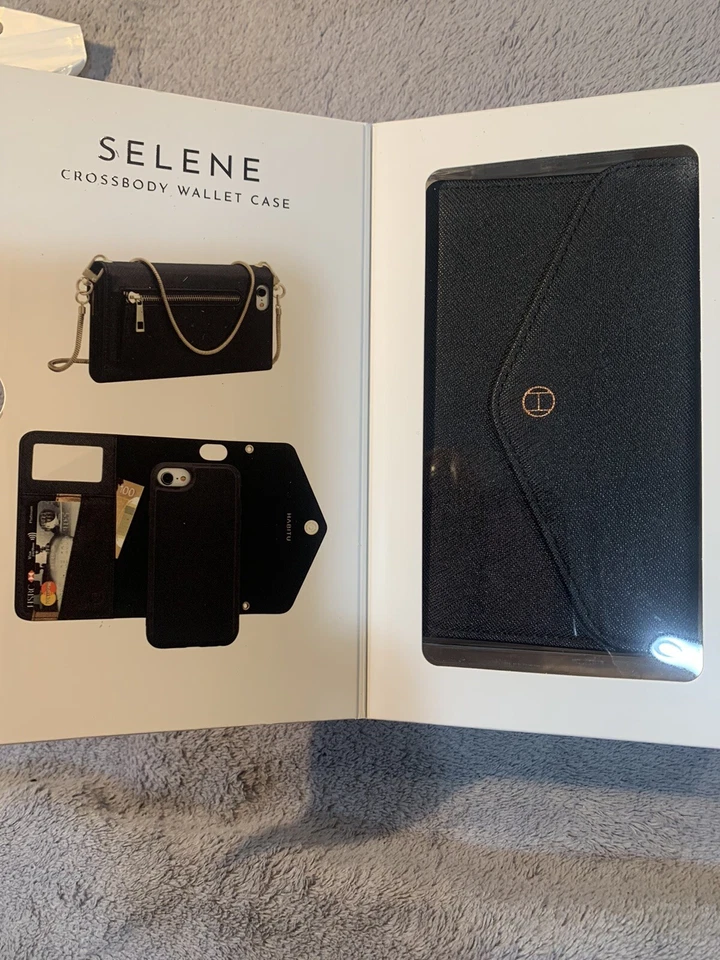 HABITU Selene Crossbody Wallet Magnetic Case Mirror iPhone 6 / 7 / 8 / SE Black - Image 3 of 4
