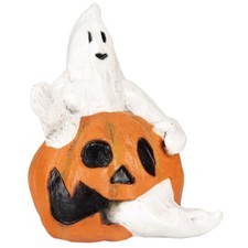 Ghoulish Productions Spooky Pumpink 2 Props Halloween Creepy Home Decor