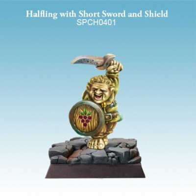 Halfling with Short Sword and Shield ( Available ) Spellcrow SPCH0401