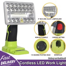18W 2000LM LED Flashlight Work Light Floodlight Spotlight for Ryobi 18V Battery