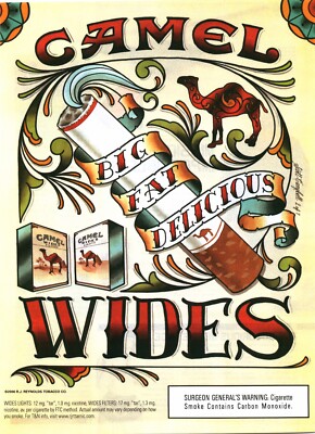 2006 PRINT AD - CAMEL Camel Wides Cigarettes Scott Campbell Artist