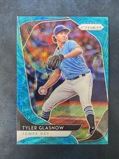 Tyler Glasnow 2020 Panini Prizm Blue Wave Raw MLB Baseball Card #176 TB Rays